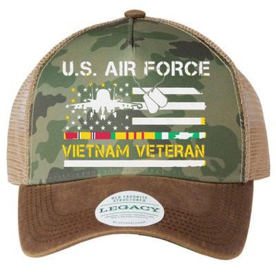 US Air Force Vietnam Veteran, USAF Veteran, USA Flag Gift Legacy Tie Dye Trucker Hat