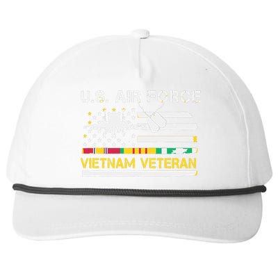 US Air Force Vietnam Veteran, USAF Veteran, USA Flag Gift Snapback Five-Panel Rope Hat