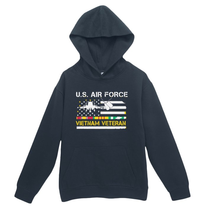 US Air Force Vietnam Veteran, USAF Veteran, USA Flag Gift Urban Pullover Hoodie