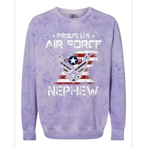 US Air Force Proud Nephew Proud Air Force Nephew Father Day Colorblast Crewneck Sweatshirt