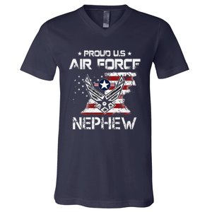 US Air Force Proud Nephew Proud Air Force Nephew Father Day V-Neck T-Shirt