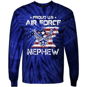 US Air Force Proud Nephew Proud Air Force Nephew Father Day Tie-Dye Long Sleeve Shirt