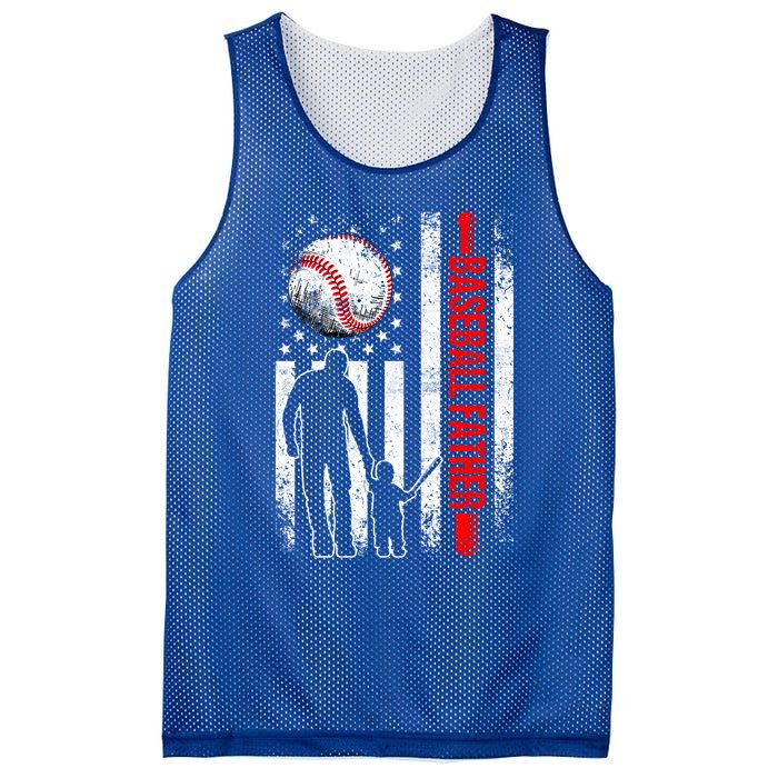 Usa American Flag Baseball Daddy Dad Papa Fathers Day Gift Mesh Reversible Basketball Jersey Tank