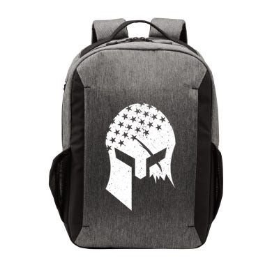 USA American Flag Warrior Skull Helmet Vector Backpack