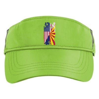 Usa Arizona Flags United States Of America Arizonans Adult Drive Performance Visor