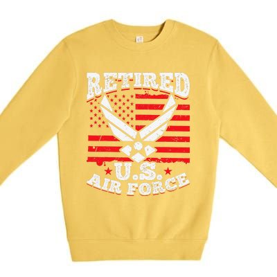 US Air Force Veteran retired U.S Air Force Premium Crewneck Sweatshirt