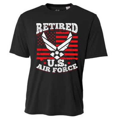 US Air Force Veteran retired U.S Air Force Cooling Performance Crew T-Shirt