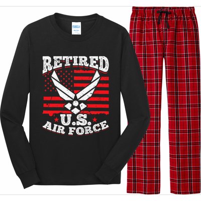 US Air Force Veteran retired U.S Air Force Long Sleeve Pajama Set