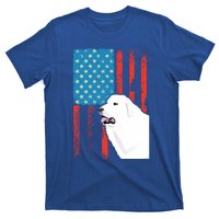 Usa American Flag Gift Patriotic Dog Great Pyrenees Gift T-Shirt