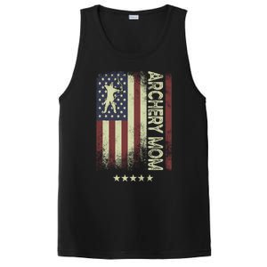 Usa American Flag Archery Mom Cute Gift PosiCharge Competitor Tank