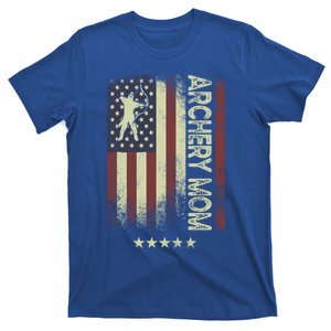 Usa American Flag Archery Mom Cute Gift T-Shirt