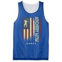 Usa American Flag Archery Mom Cute Gift Mesh Reversible Basketball Jersey Tank