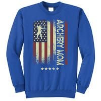 Usa American Flag Archery Mom Cute Gift Tall Sweatshirt