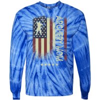 Usa American Flag Archery Mom Cute Gift Tie-Dye Long Sleeve Shirt