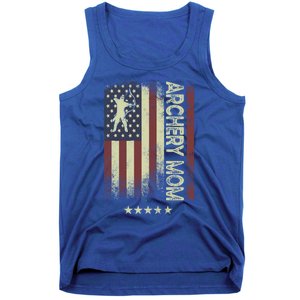 Usa American Flag Archery Mom Cute Gift Tank Top