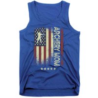 Usa American Flag Archery Mom Cute Gift Tank Top