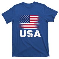 Usa American Flag Gift Sports Soccer Football Gift T-Shirt