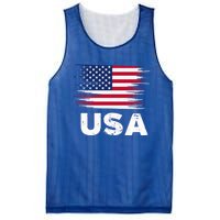 Usa American Flag Gift Sports Soccer Football Gift Mesh Reversible Basketball Jersey Tank