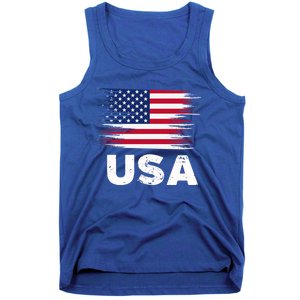 Usa American Flag Gift Sports Soccer Football Gift Tank Top