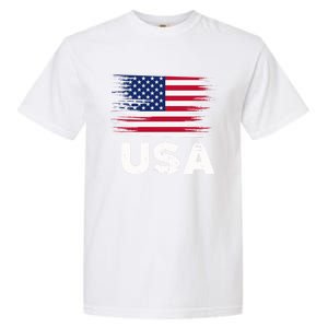 Usa American Flag Gift Sports Soccer Football Gift Garment-Dyed Heavyweight T-Shirt