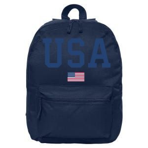 Usa American Flag Patriotic 4th Of July 16 in Basic Backpack