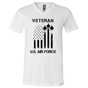 U.S. Air Force Stars Air Force Veteran V-Neck T-Shirt