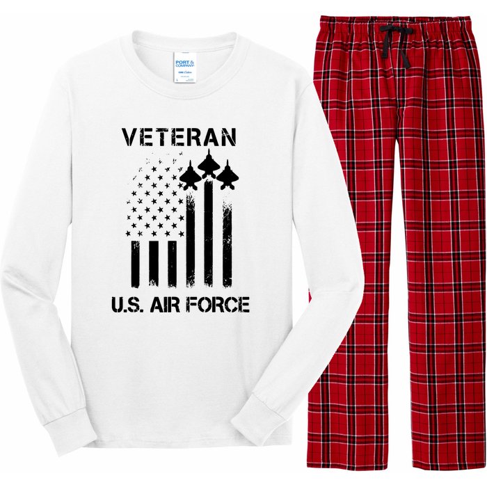 U.S. Air Force Stars Air Force Veteran Long Sleeve Pajama Set