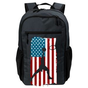 Us American Flag Basketball Patriotic Athlete Print For Boy Daily Commute Backpack