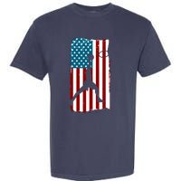 Us American Flag Basketball Patriotic Athlete Print For Boy Garment-Dyed Heavyweight T-Shirt