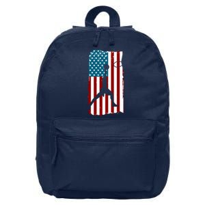 Us American Flag Basketball Patriotic Athlete Print For Boy 16 in Basic Backpack