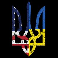 Ukrainian American Flag Symbol Love Support Us Ukraine Gift Flatbill Hat