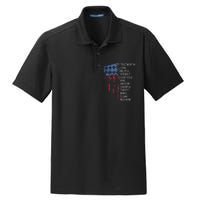 Us America Flag Vintage Scouting Law Dry Zone Grid Polo