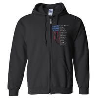 Us America Flag Vintage Scouting Law Full Zip Hoodie