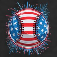 USA American Flag Firework Baseball Cool Comfort Performance Bucket Hat