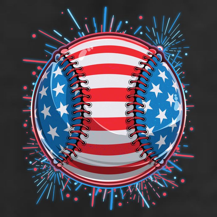 USA American Flag Firework Baseball Cool Comfort Performance Bucket Hat