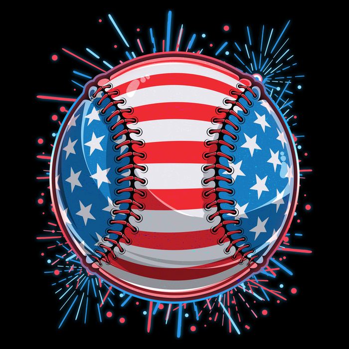 USA American Flag Firework Baseball Womens Tank Top