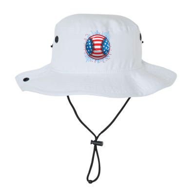 USA American Flag Firework Baseball Legacy Cool Fit Booney Bucket Hat