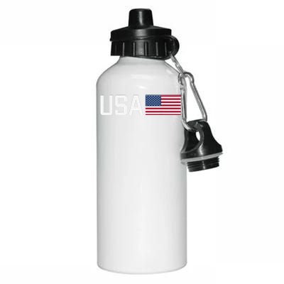 Usa American Flag Patriotic 4th Of July Aluminum Water Bottle 