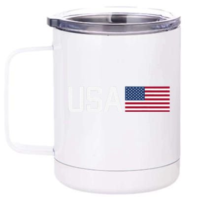 Usa American Flag Patriotic 4th Of July 12 oz Stainless Steel Tumbler Cup