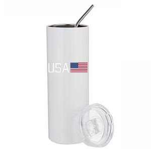 Usa American Flag Patriotic 4th Of July Stainless Steel Tumbler