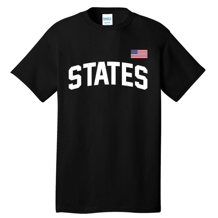 States United USA American Flag United States 4th Of July Tall T-Shirt