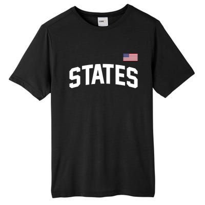 States United USA American Flag United States 4th Of July Tall Fusion ChromaSoft Performance T-Shirt