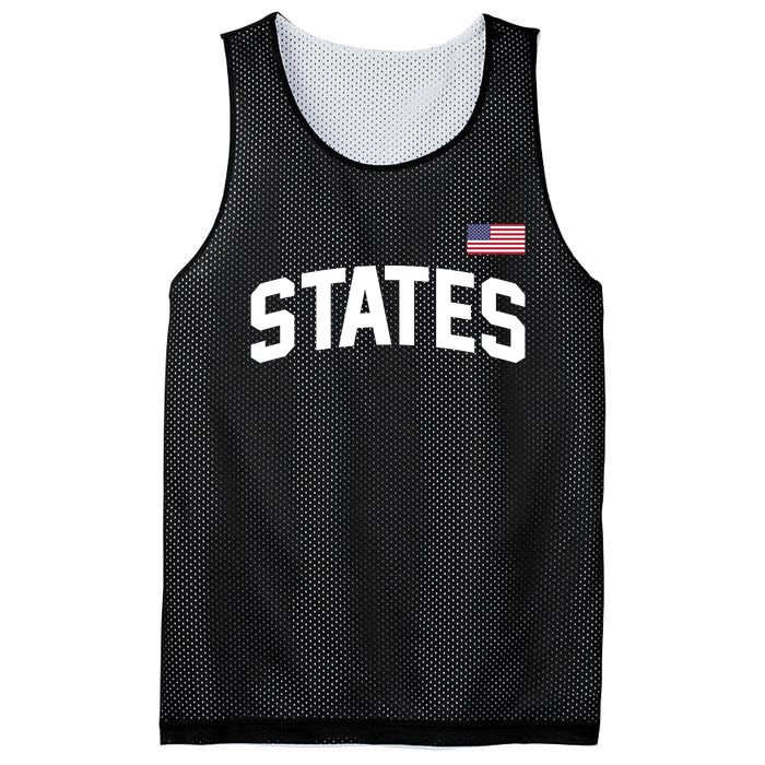 States United USA American Flag United States 4th Of July Mesh Reversible Basketball Jersey Tank