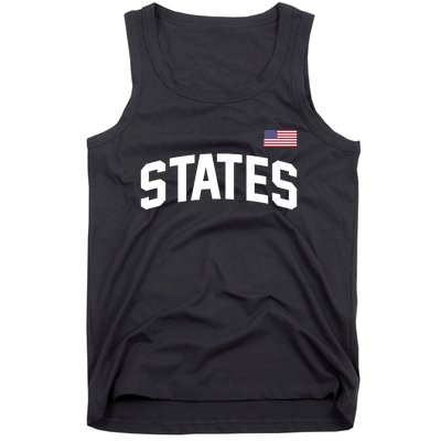 States United USA American Flag United States 4th Of July Tank Top