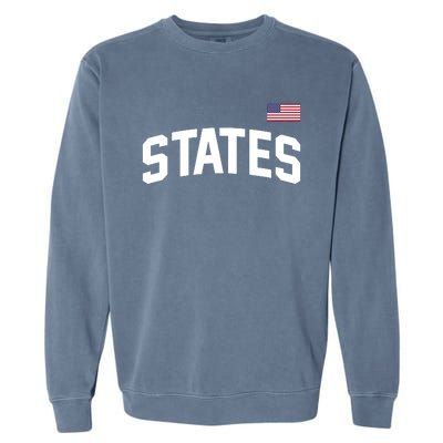 States United USA American Flag United States 4th Of July Garment-Dyed Sweatshirt