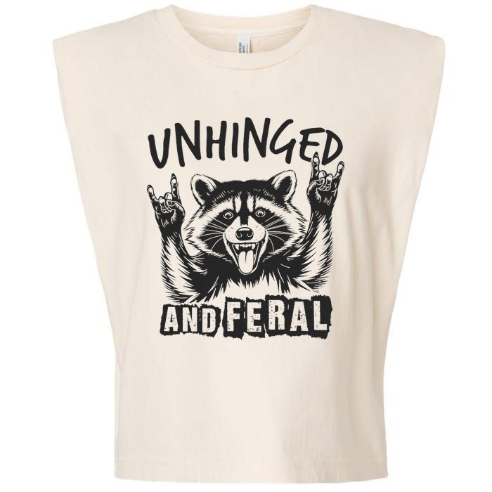 Unhinged and Feral Raccoon  Garment-Dyed Women's Muscle Tee