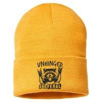 Unhinged and Feral Raccoon  Sustainable Knit Beanie