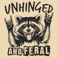 Unhinged and Feral Raccoon  Drawstring Bag