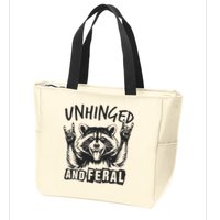 Unhinged and Feral Raccoon  Zip Tote Bag