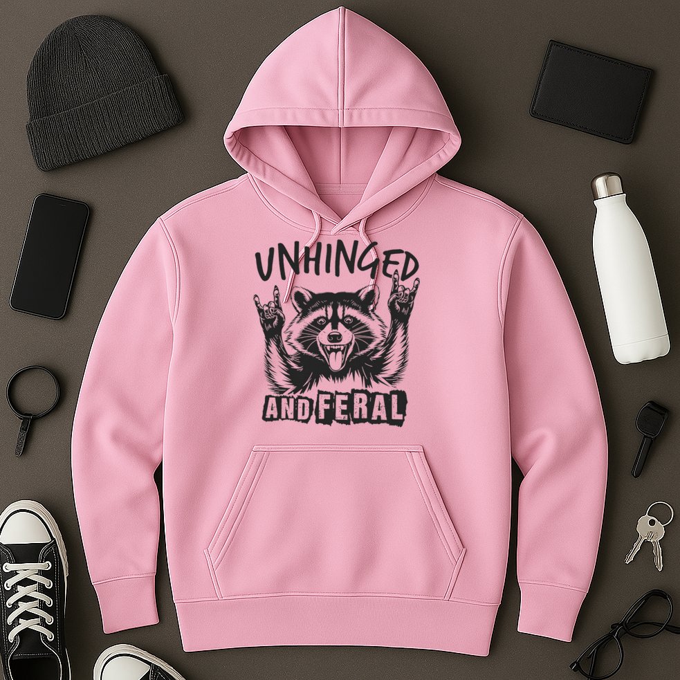 Unhinged and Feral Raccoon  Hoodie
